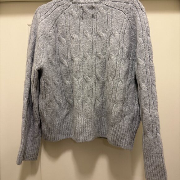 Abercrombie Madeline Crew Sweater in Super Soft Grey Cable knit - Picture 3 of 3